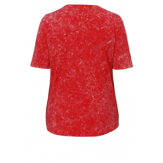 Effektvolles Shirt mit Druck und Pailletten /