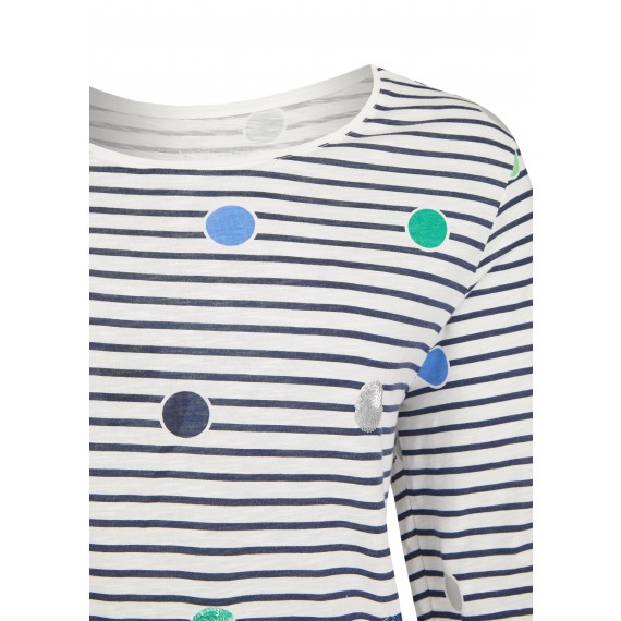 Verspieltes Shirt mit Muster-Mix /