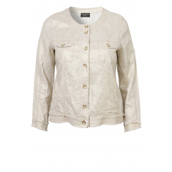 Schimmernde Jacke im Used-Look /