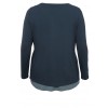 Langarm-Shirt mit Blumen-Ornamente-Druck /