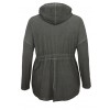 Taillierbare Sweatjacke mit Kapuze /