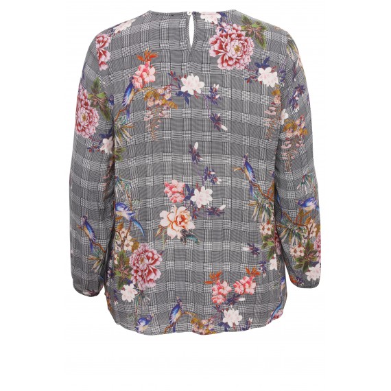 Zartes Blusen-Shirt mit Mustermix /