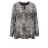 Luftige Leo-Bluse mit Samtband /
