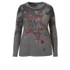 Legerer Pullover mit Front-Motiv /