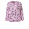 Romantische Bluse mit Blüten-Muster /