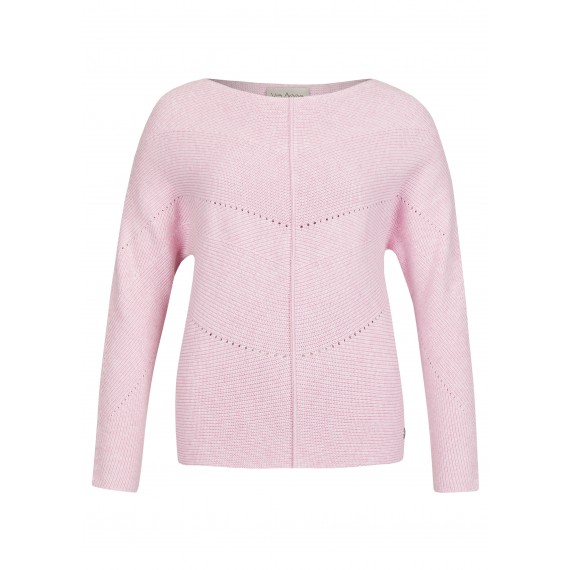 Femininer Pullover mit Strickmuster /