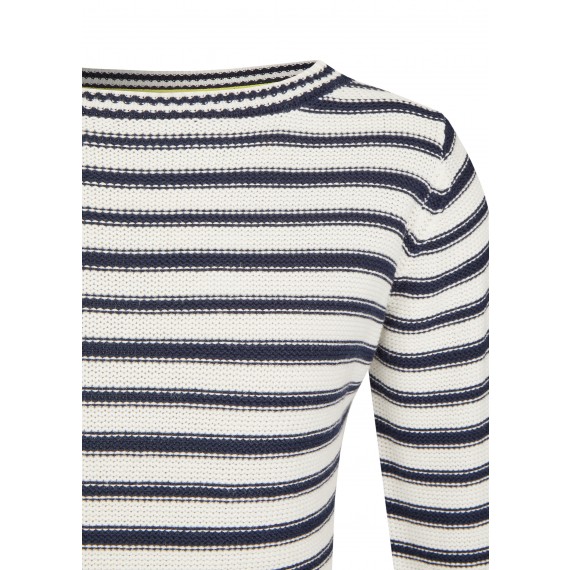Femininer Pullover mit Kontrast-Details /