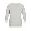 Modischer Pullover mit Kontrast-Säumen /