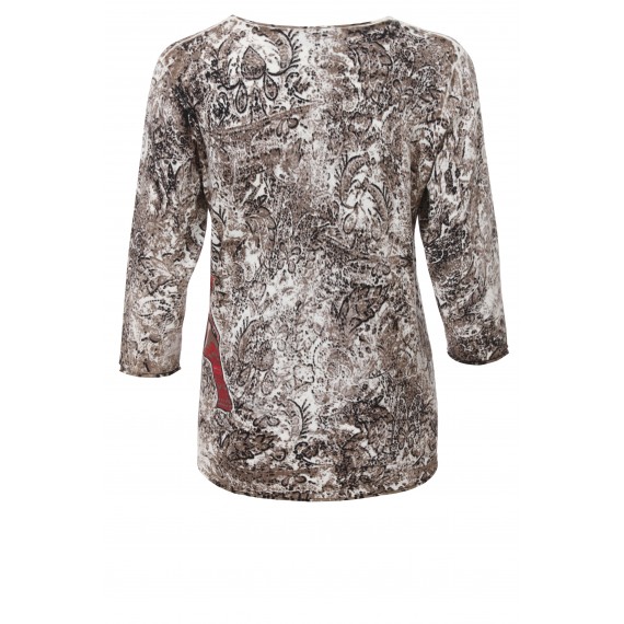 Süßer Pullover im Ethno-Stil /