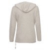 Leichter Kapuzen-Pullover mit Saumzug /