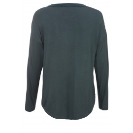 Elegantes V-Shirt langärmlig /