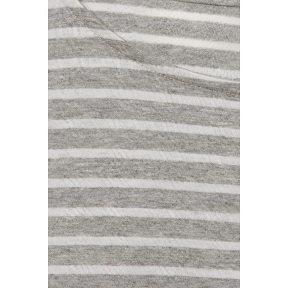 Süßes Ringel-Shirt mit U-Boot-Ausschnitt /