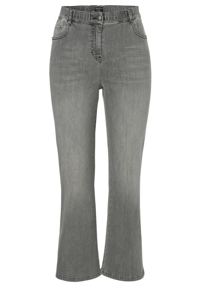 Moderne 5-Pocket-Jeans in unifarbenem Stil / 