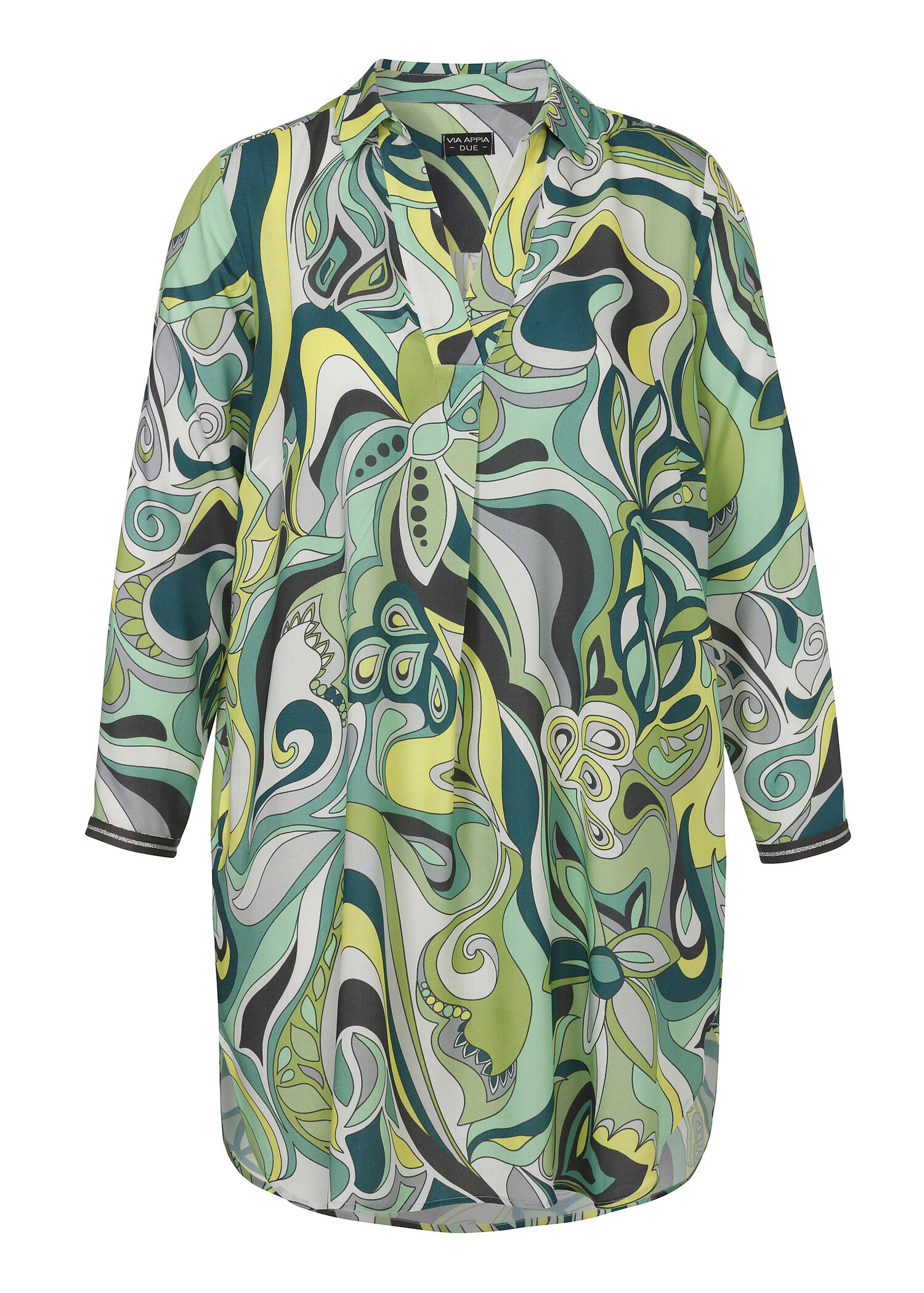 Modisches Blusenkleid mit Allovermuster /