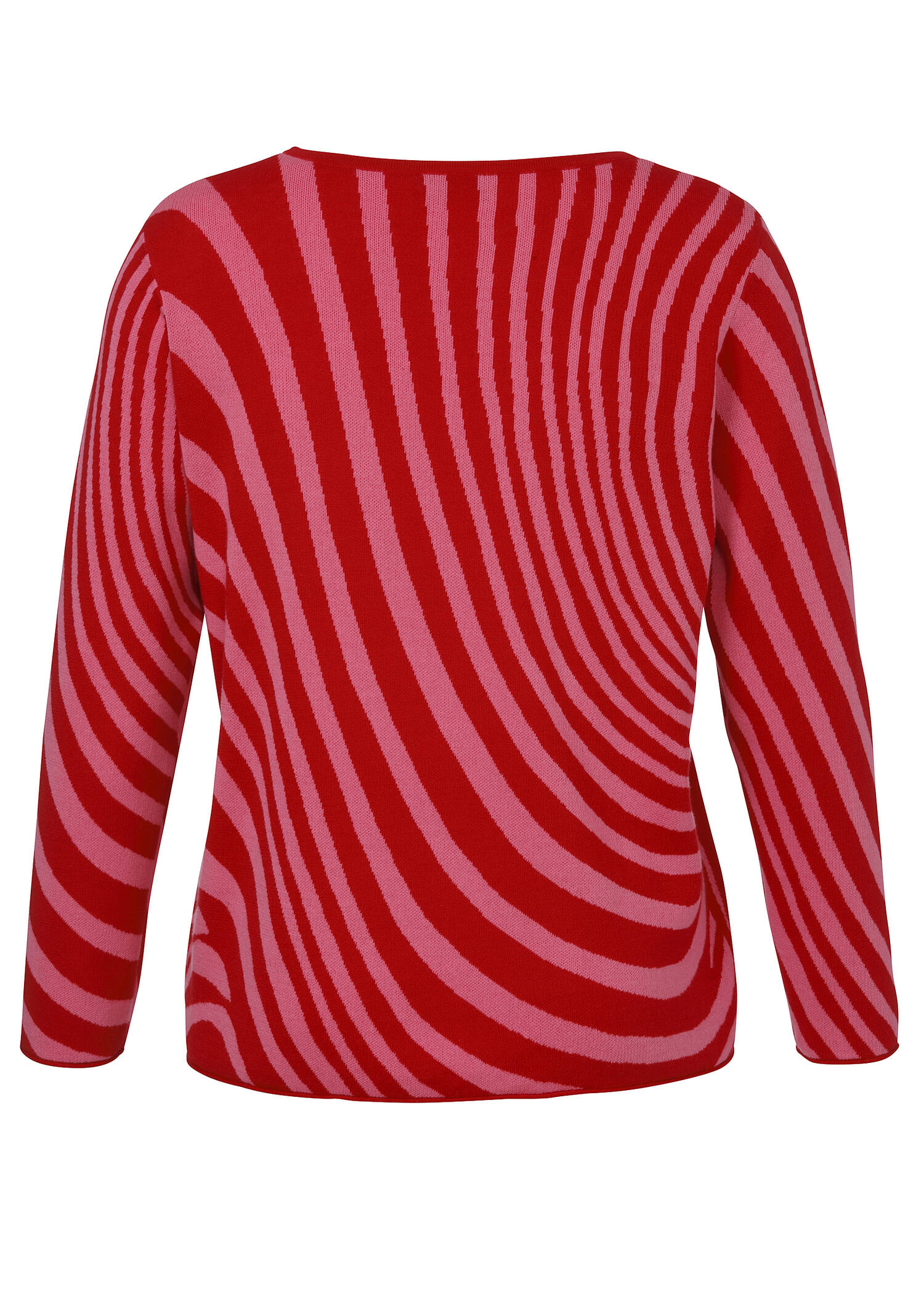 Moderner Strickpullover mit Allovermuster /