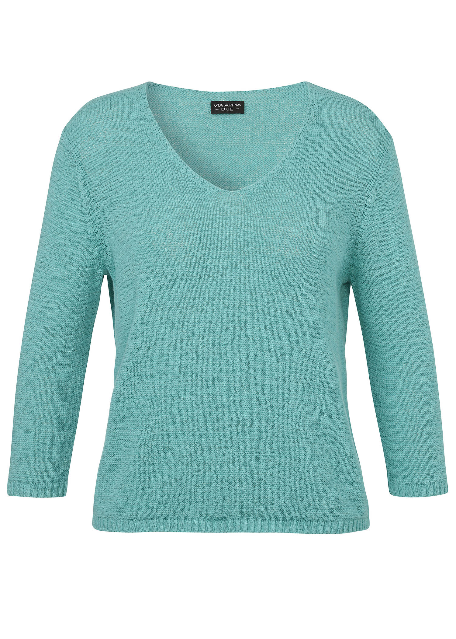 Modischer Strickpullover in unifarbenem Stil /