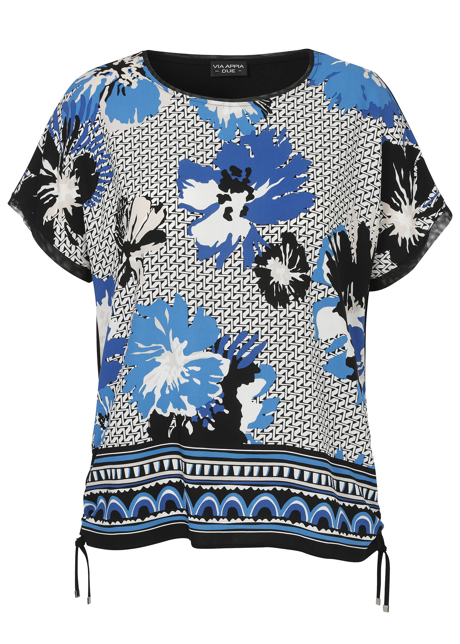 Modisches Blusen-Shirt mit Front-Print /