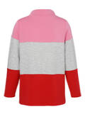 Stehkragen-Sweatshirt Tricolor / 