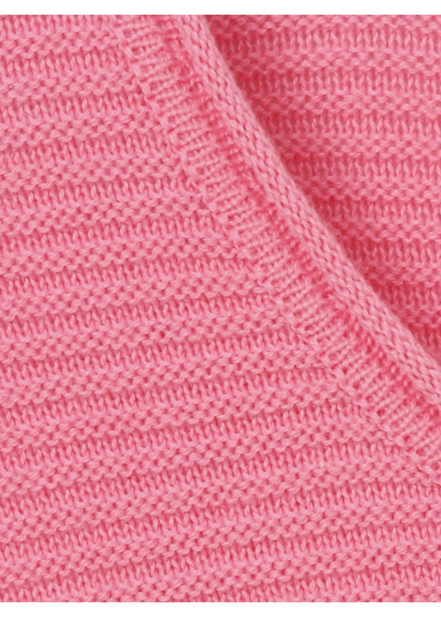 Feingerippter Pullover in Pink /