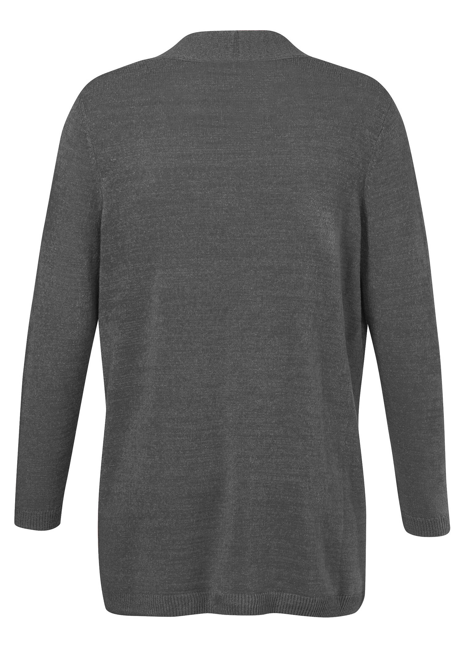 Modische Strickfleecejacke in unifarbenem Stil /