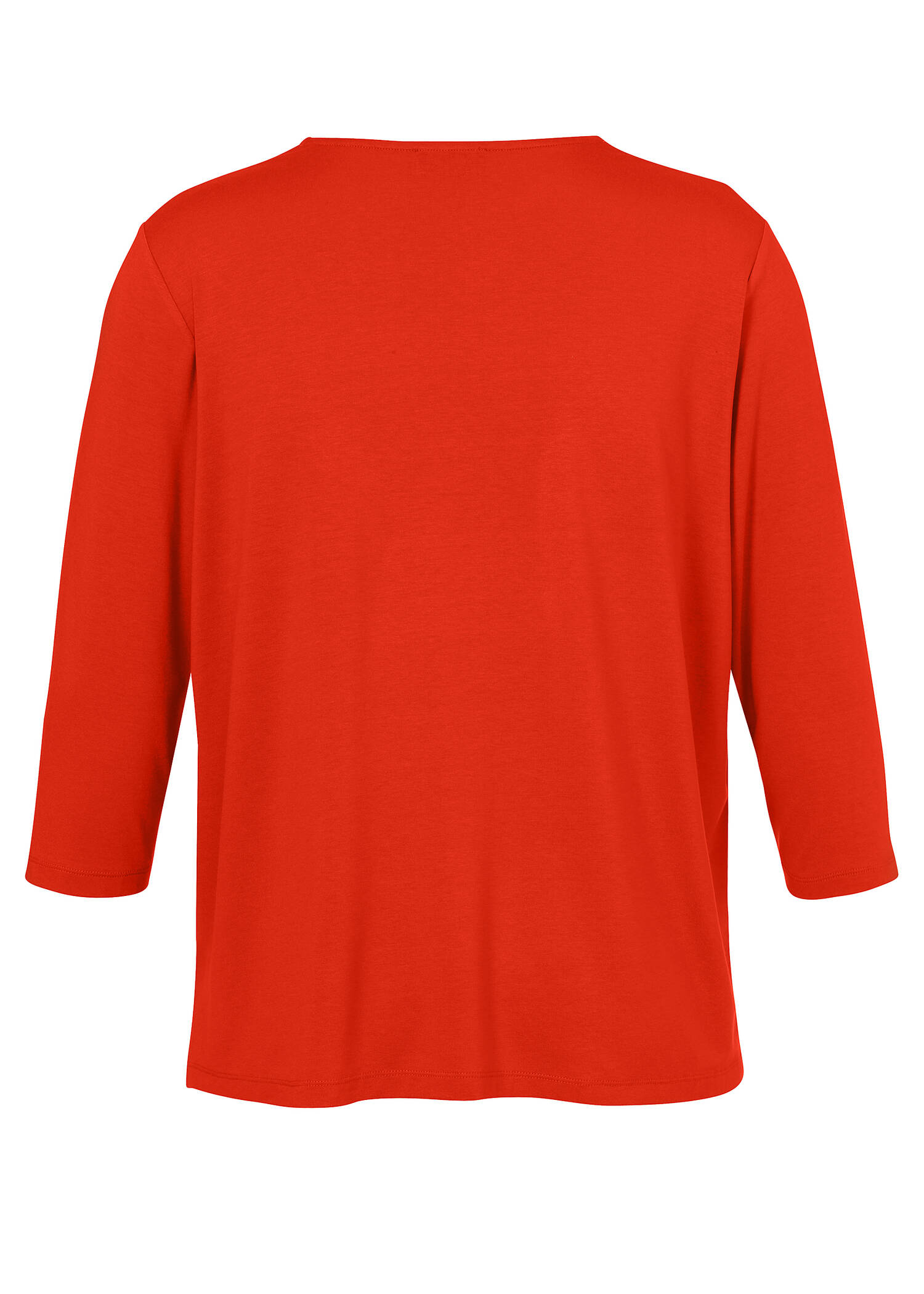 Fließende Viskosebluse mit V-Ausschnitt /