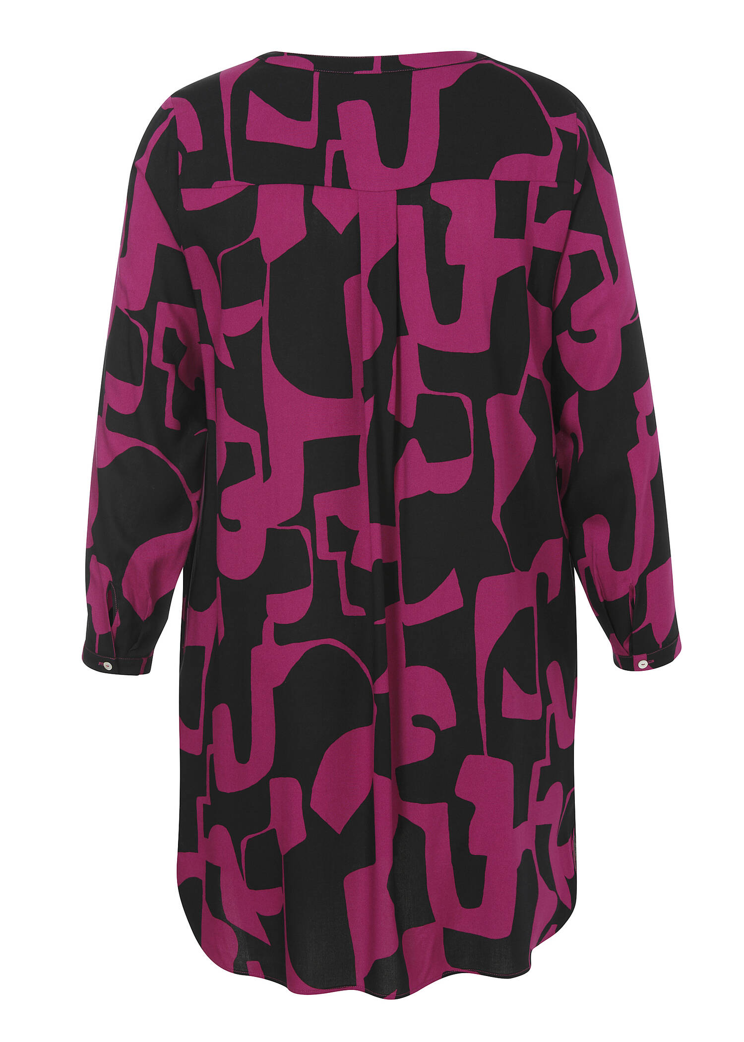 Lange Tunika mit Allover-Print /