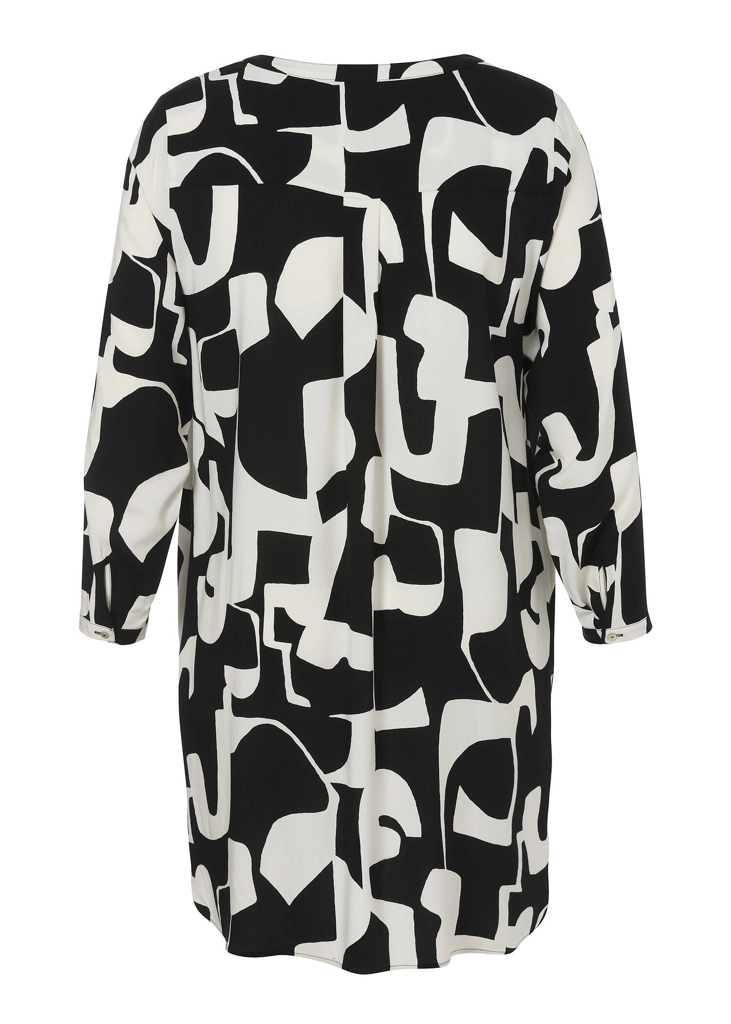 Lange Tunika mit Allover-Print / 