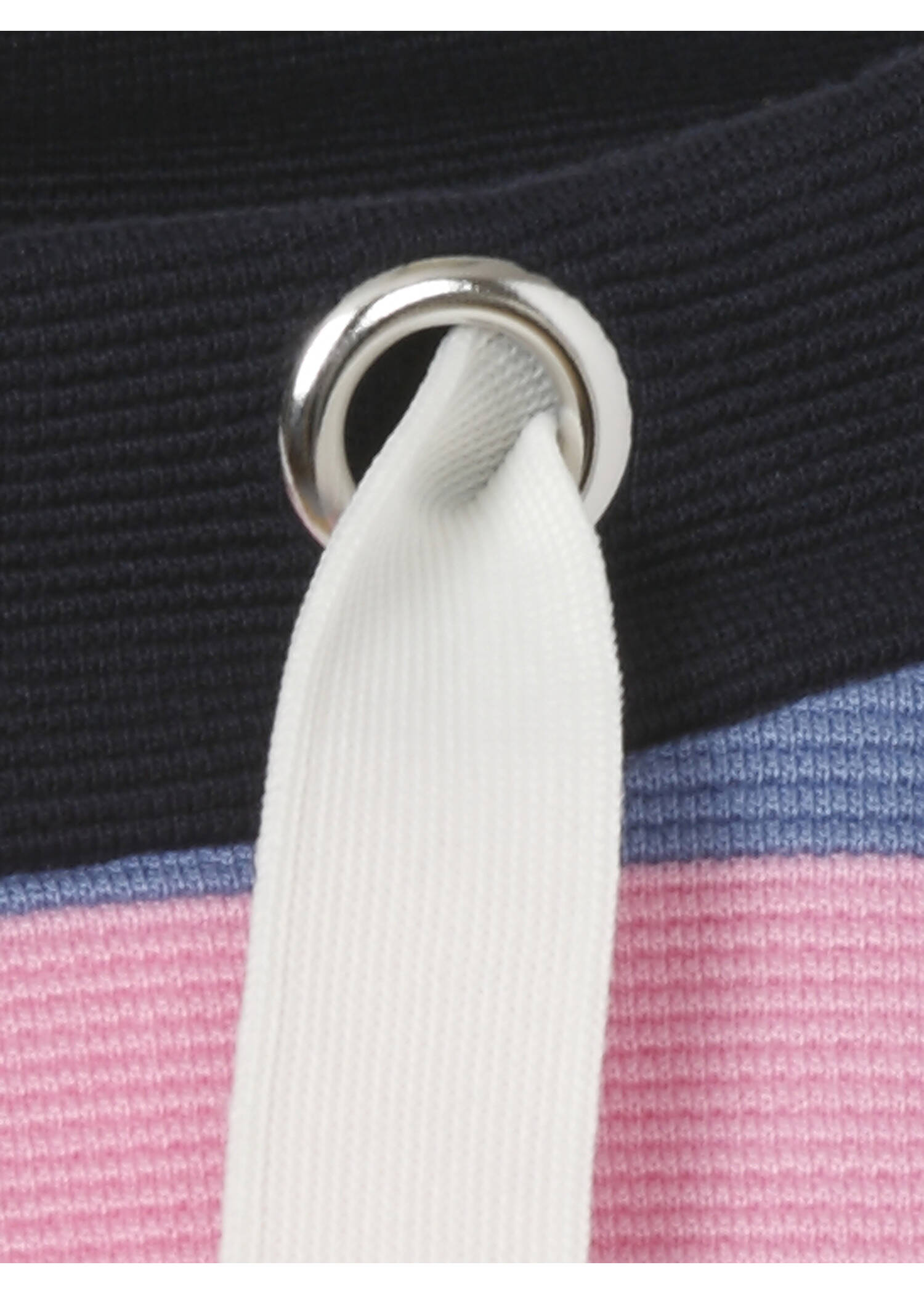 Stehkragen-Sweatshirt Multicolor mit Streifen /