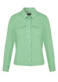 Farbige Jeansjacke mit modischem Crash-Effekt / 