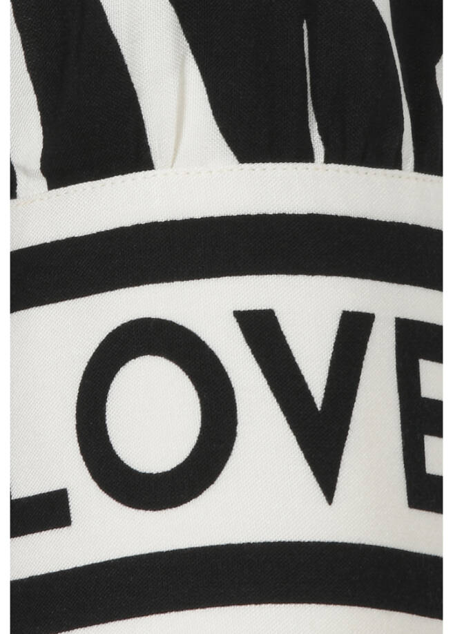 Fließendes 3/4-Arm Viskose-Kleid mit Zebra-Print / 