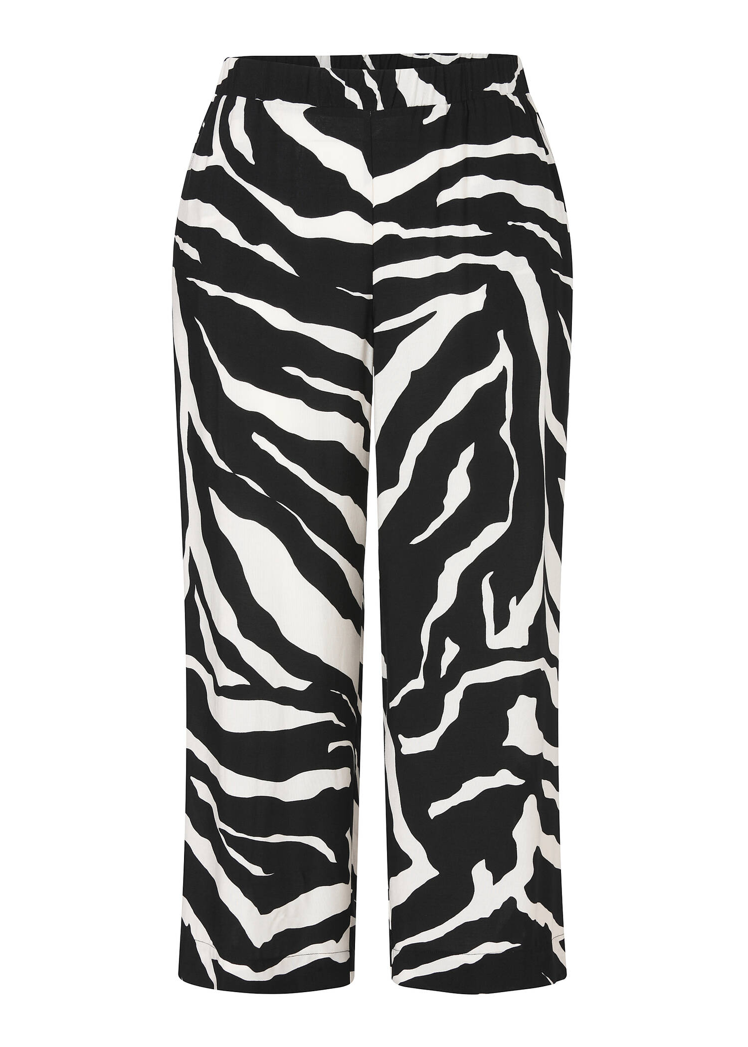 Luftige Viskose-Schlupfhose mit Zebramuster / 