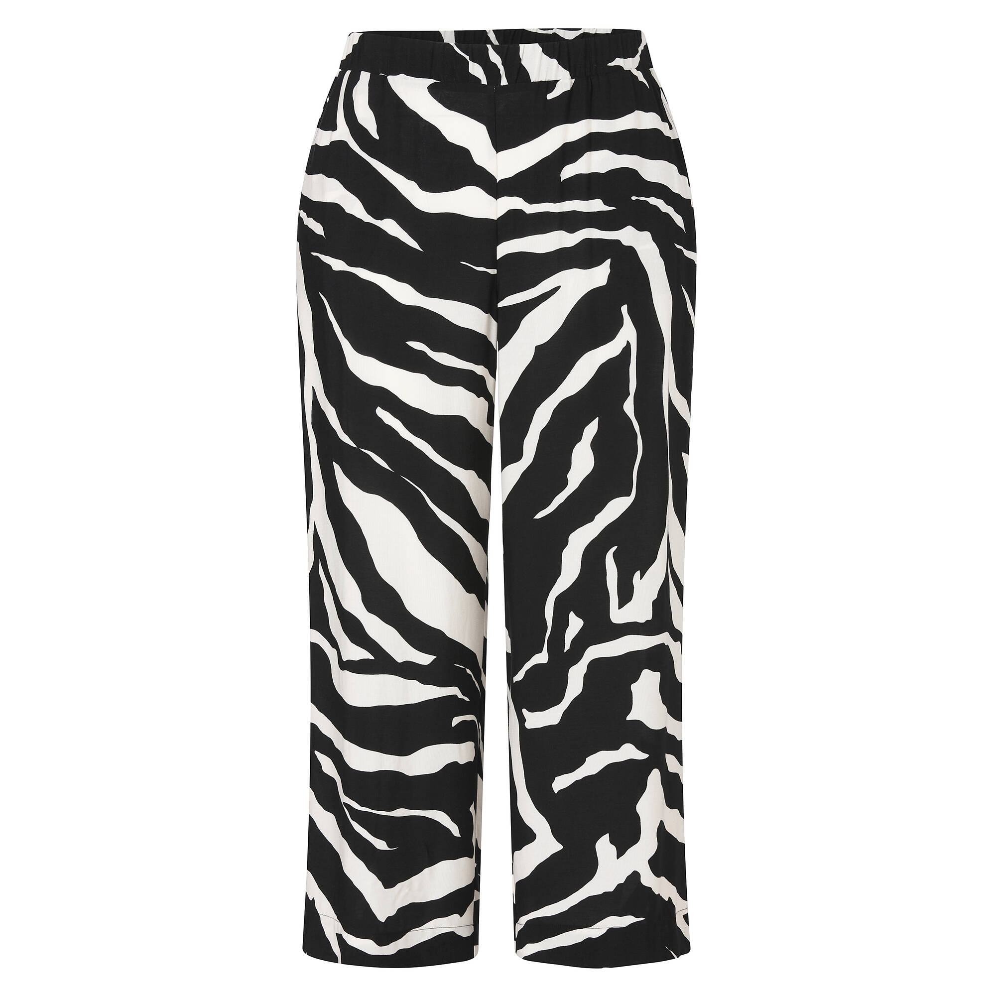 Luftige Viskose-Schlupfhose mit Zebramuster