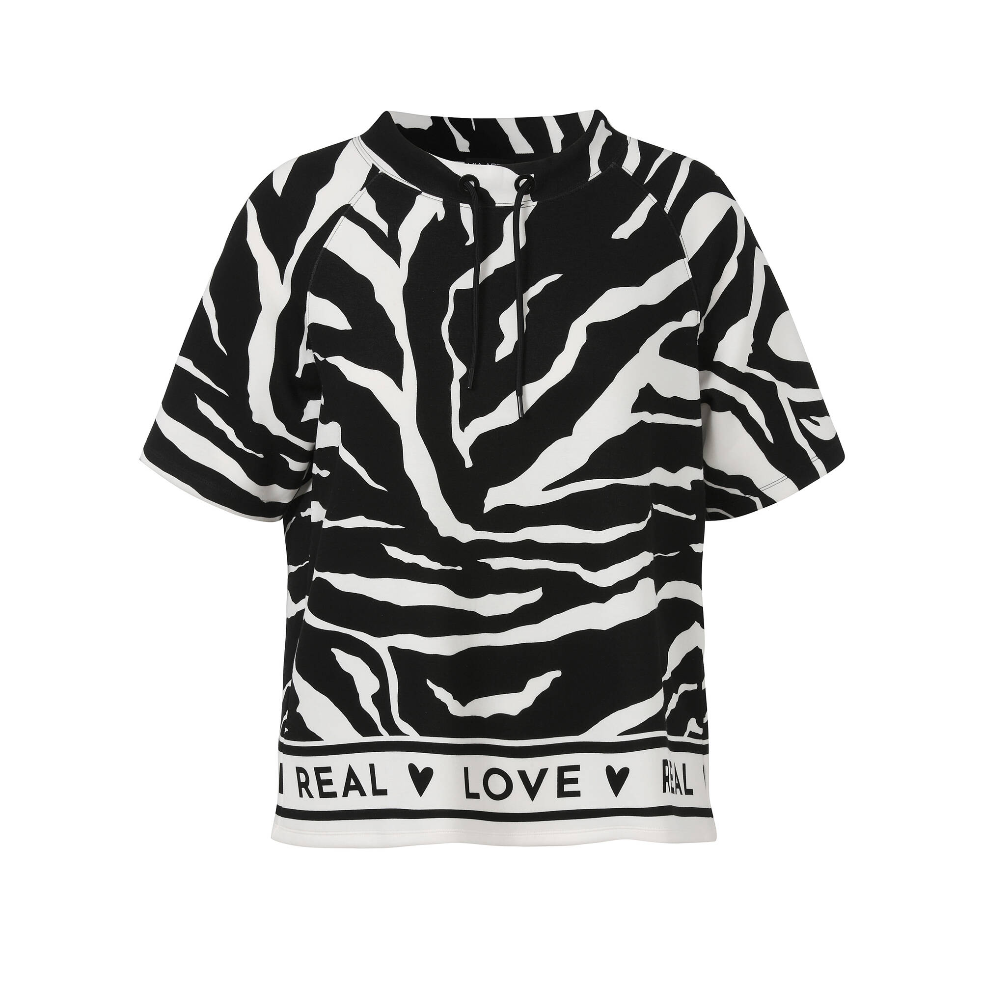Halbarm-Sweatshirt Modern Animal Print