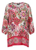 3/4-Arm-Print Tunika aus zarter Viskose / 