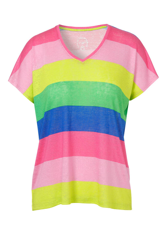 Zartes Color Blocking Shirt mit Strukturmuster / 