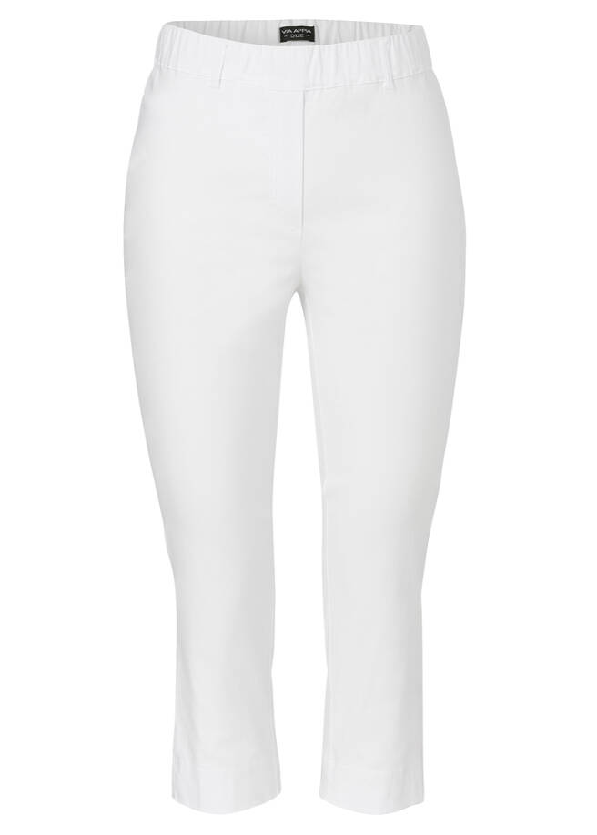Elastische 3/4-Hose mit schmalem Bein / 