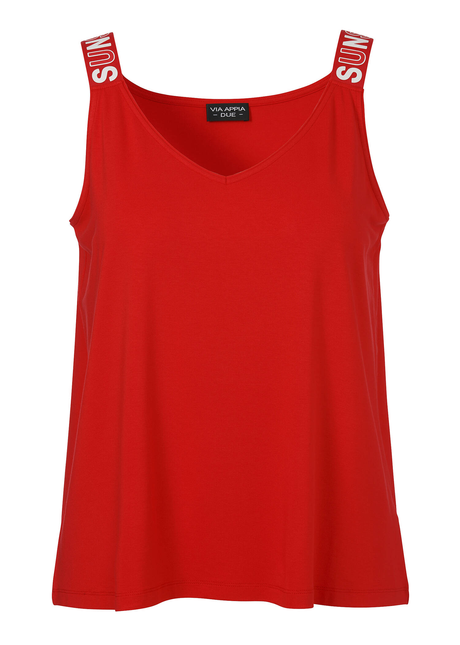 Chices Viskose-Jersey Sommer-Top mit V Ausschnitt /