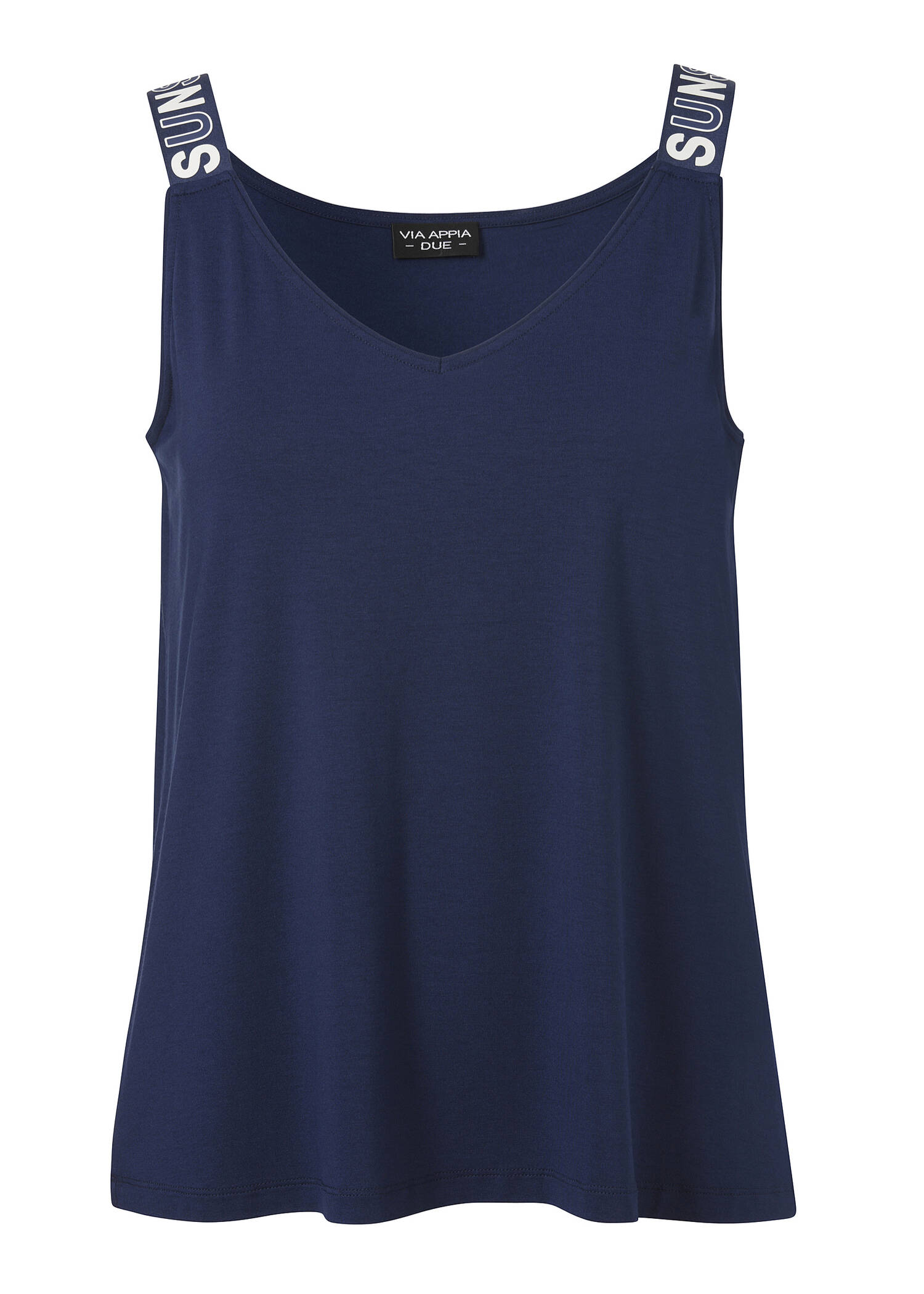 Chices Viskose-Jersey Sommer-Top mit V Ausschnitt /