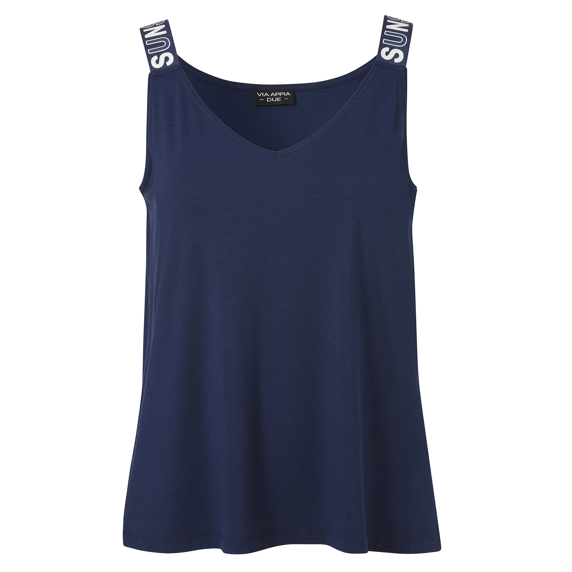 Chices Viskose-Jersey Sommer-Top mit V Ausschnitt