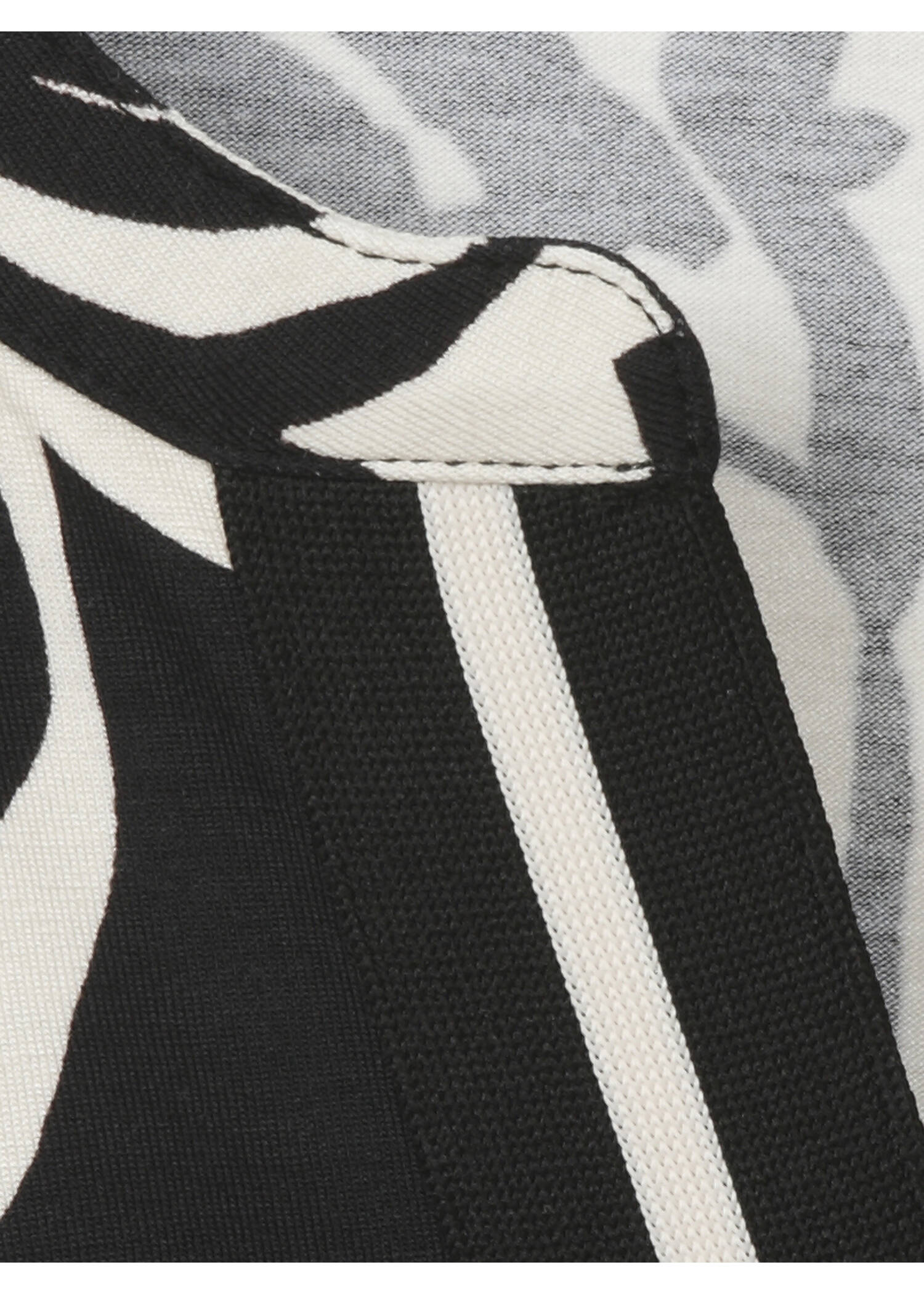 3/4-Arm Print-Shirt mit Gummizug-Saum /