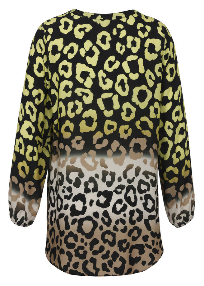 Viskose-Tunika Modern Leo Print / 