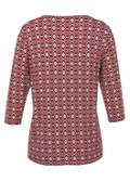 3/4-Arm Print Shirt / 