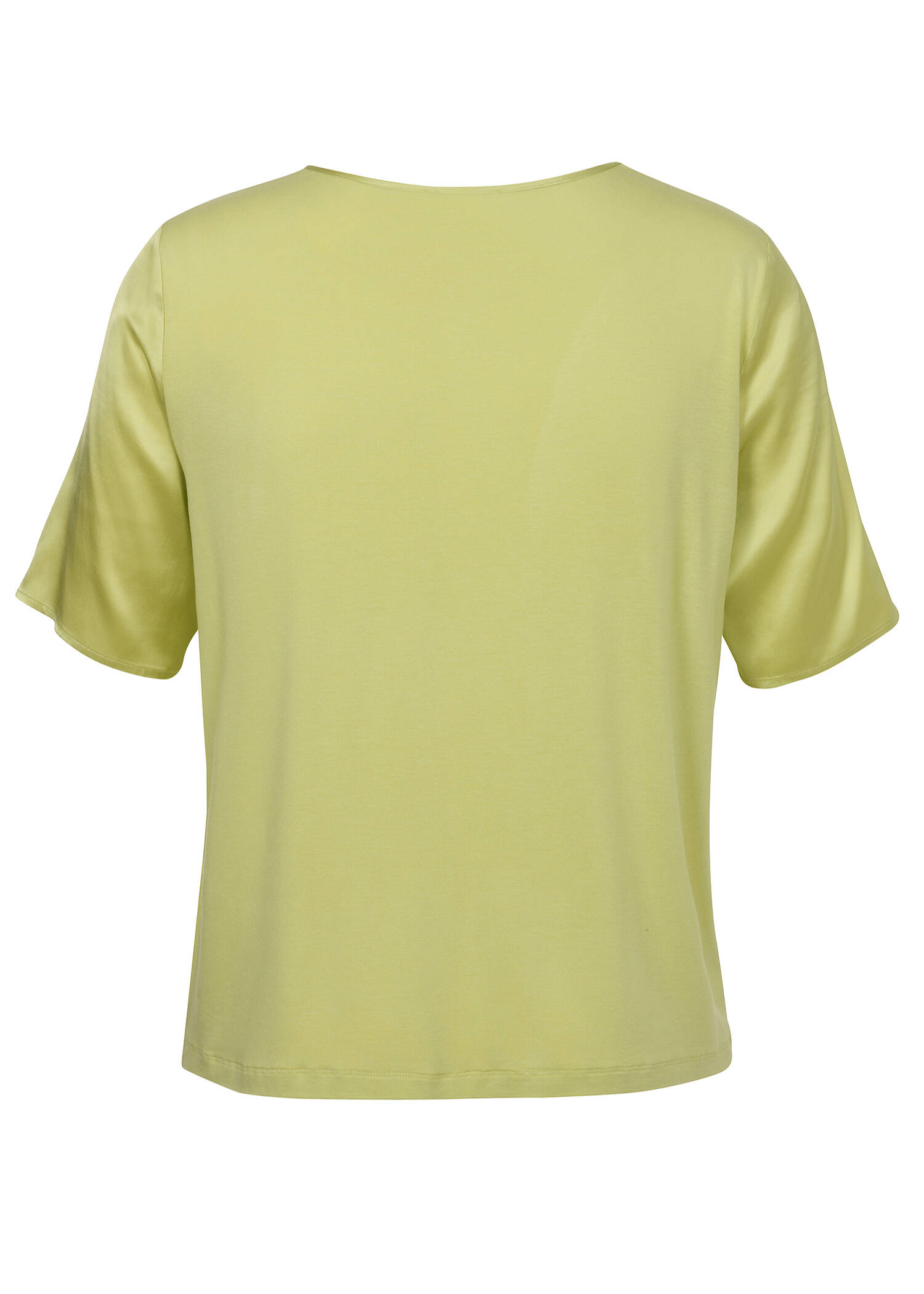 Halbarm-Blusen-Shirt matt glänzend /