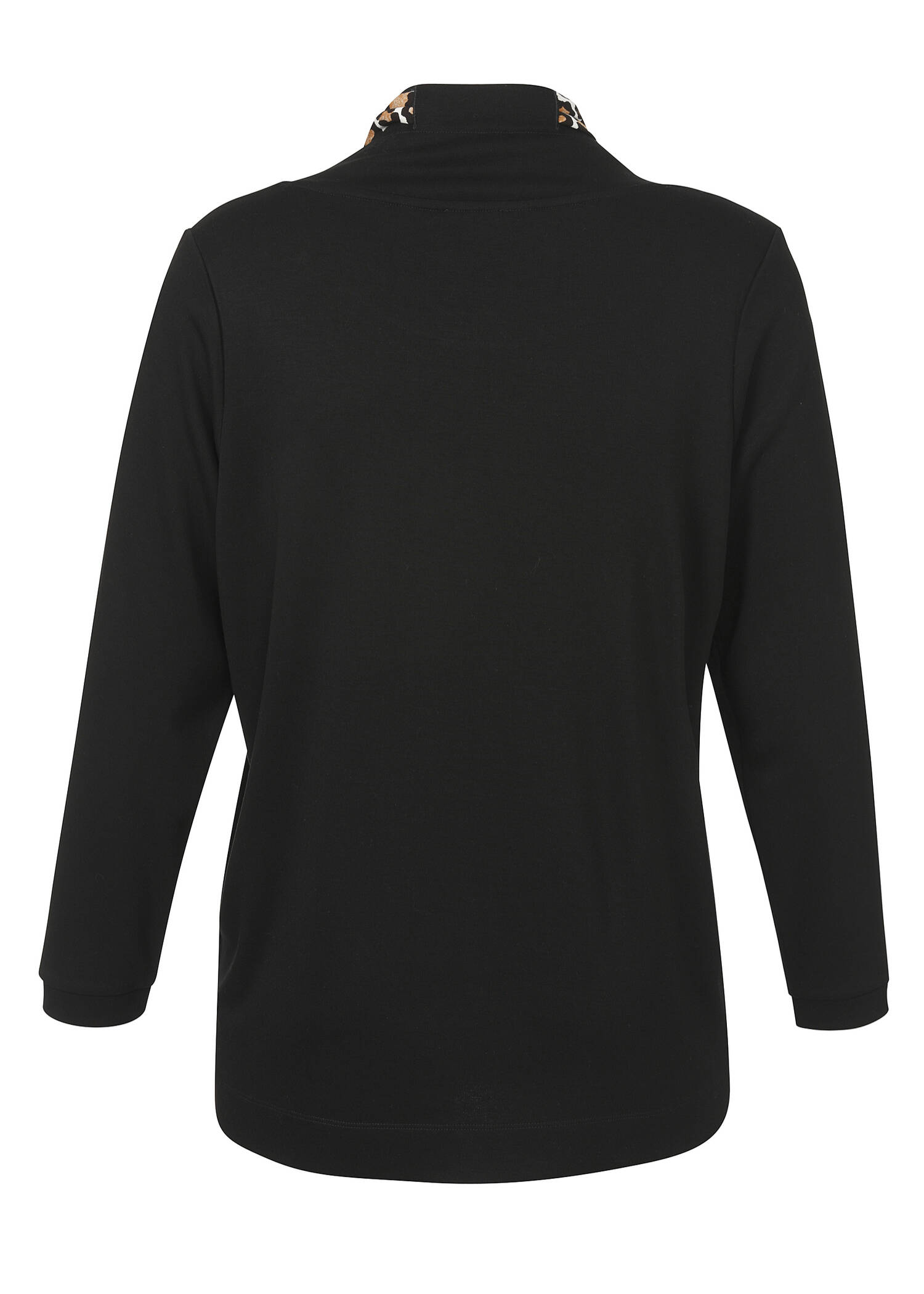 Chices Sweatshirt Schwarz mit Leo-Details /