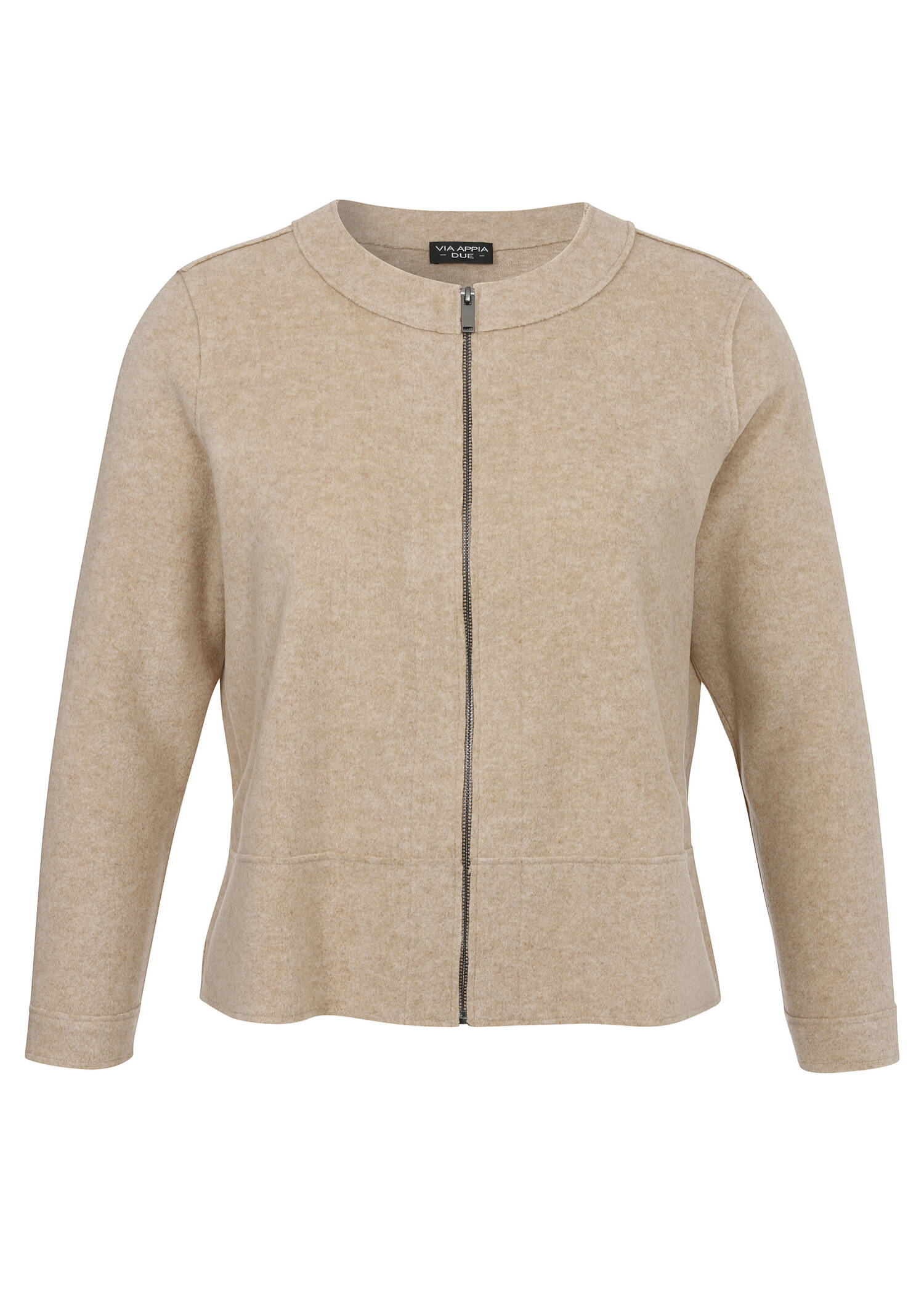 Edle Jacke Uni mit Zipper /