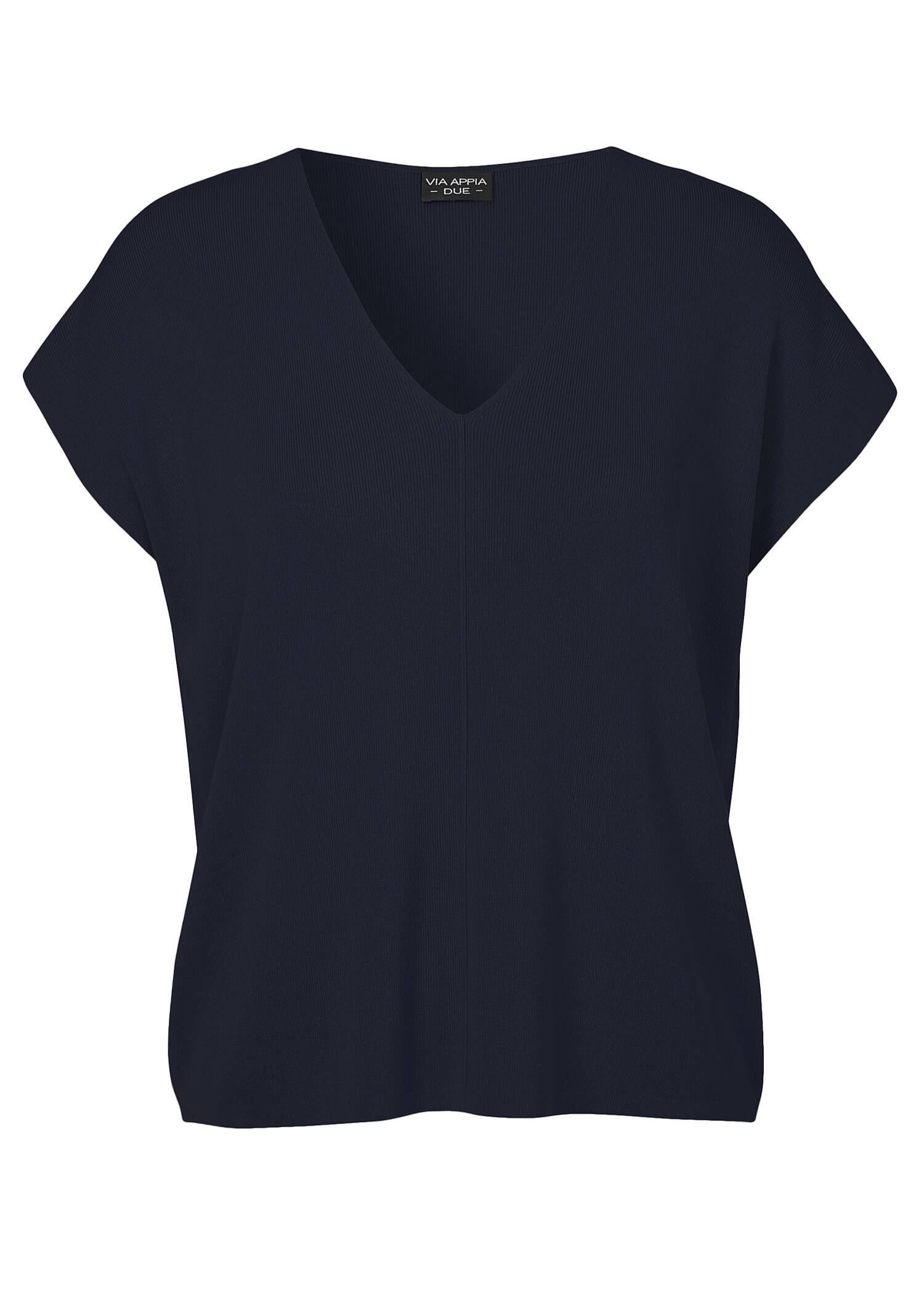 Klassischer Feinstrick Pullunder Marineblau /