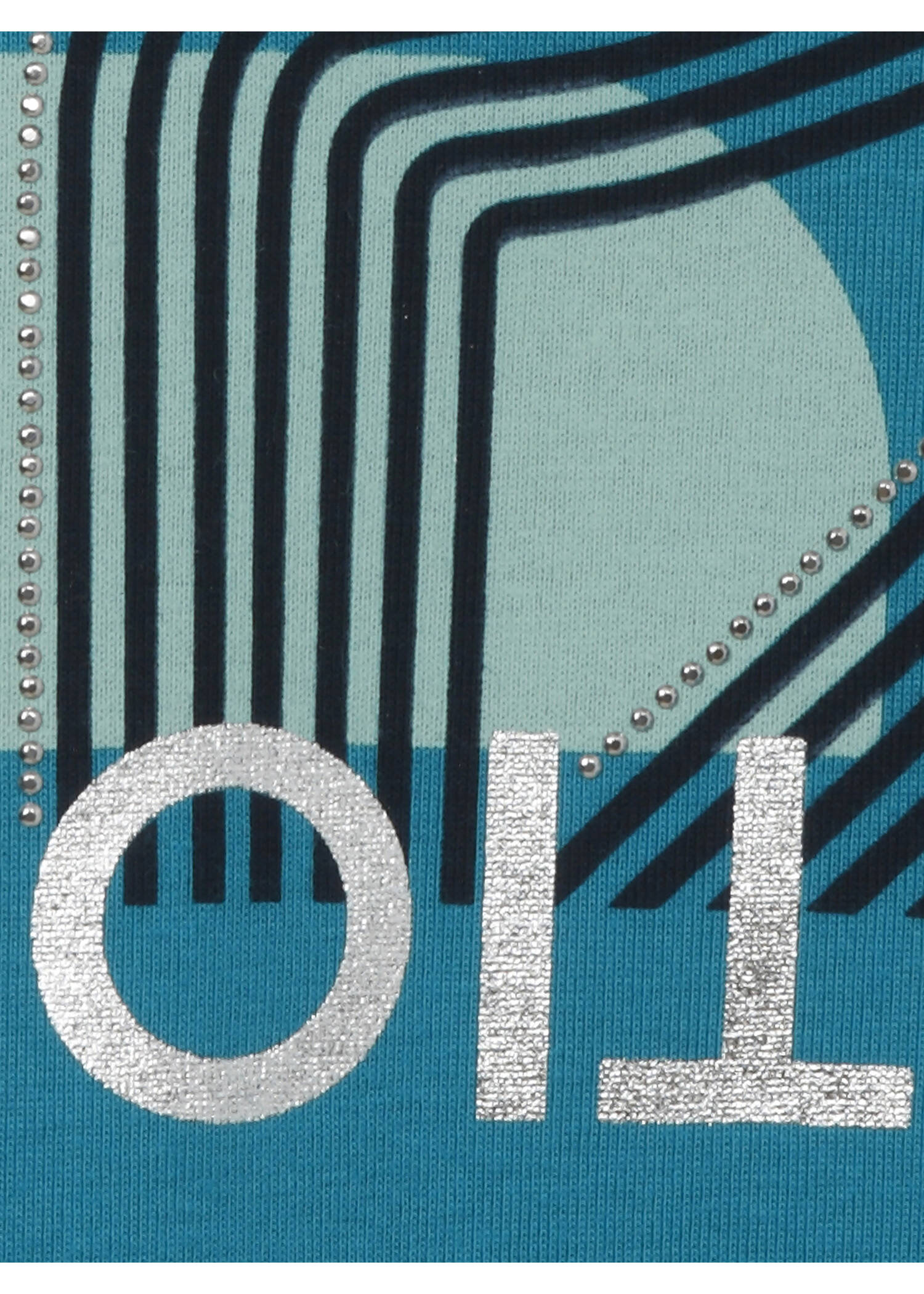 Softes 3/4 Arm Baumwoll-Shirt mit Front Motiv / 