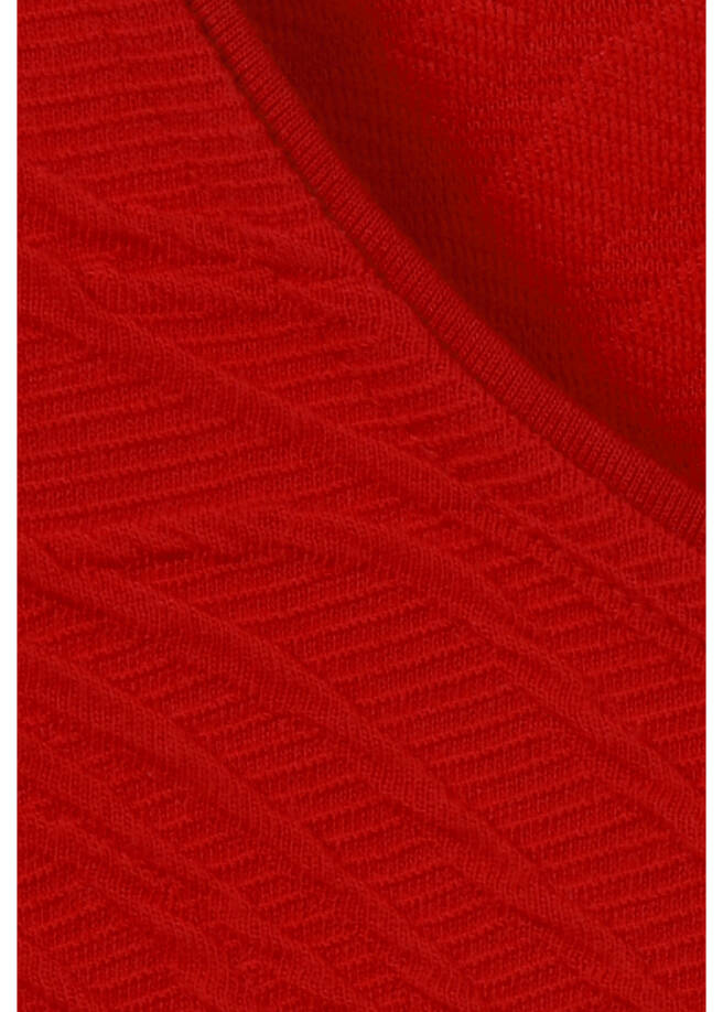 3/4-Arm Shirt mit Strukturmuster /