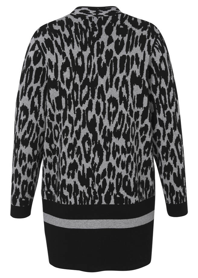 schwarz/grau melange Rückansicht