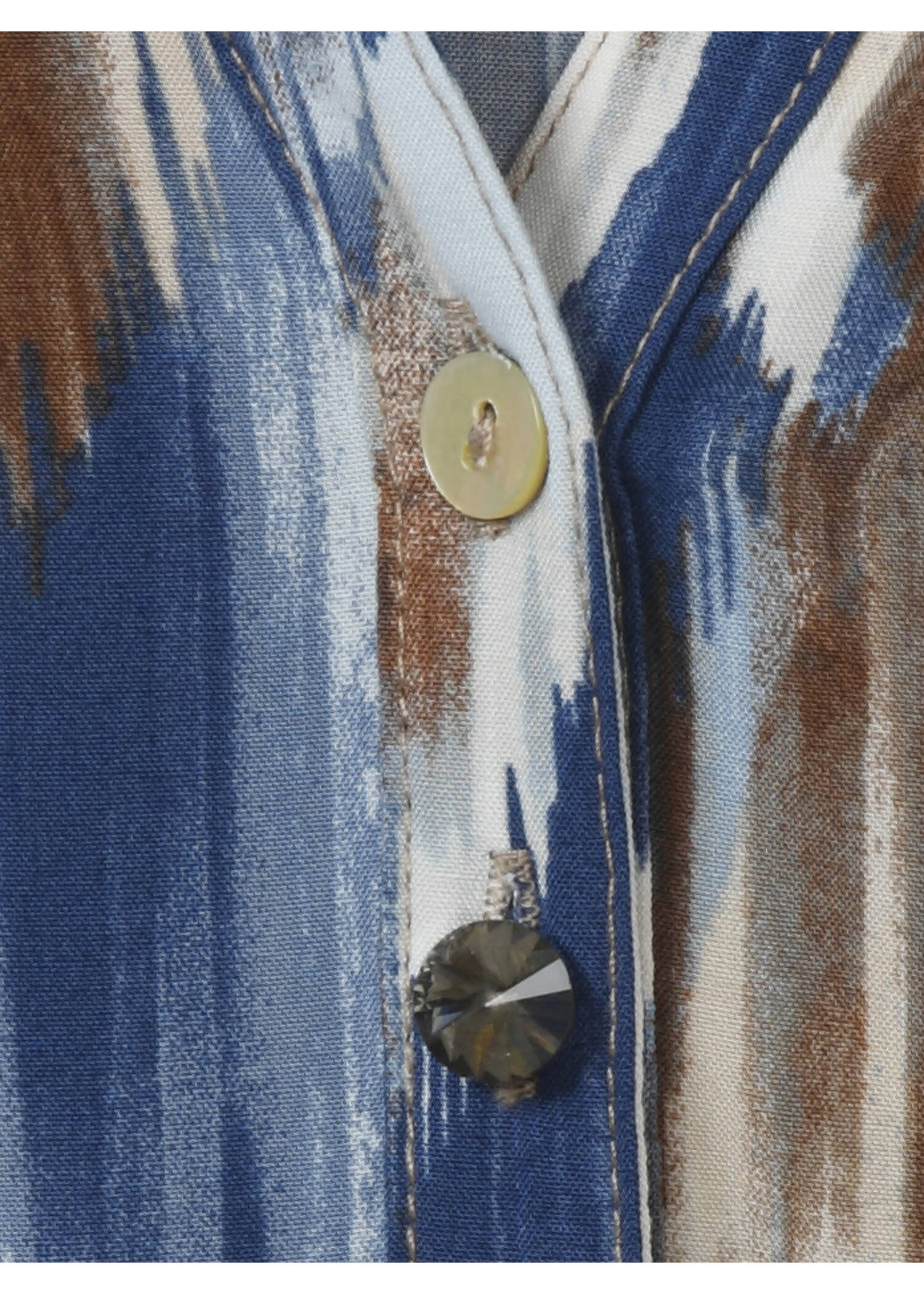 Viskose Schlupfbluse mit Allover-Print /